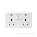 2Gang 13A 250V Double Pole Switched Socket Outlets